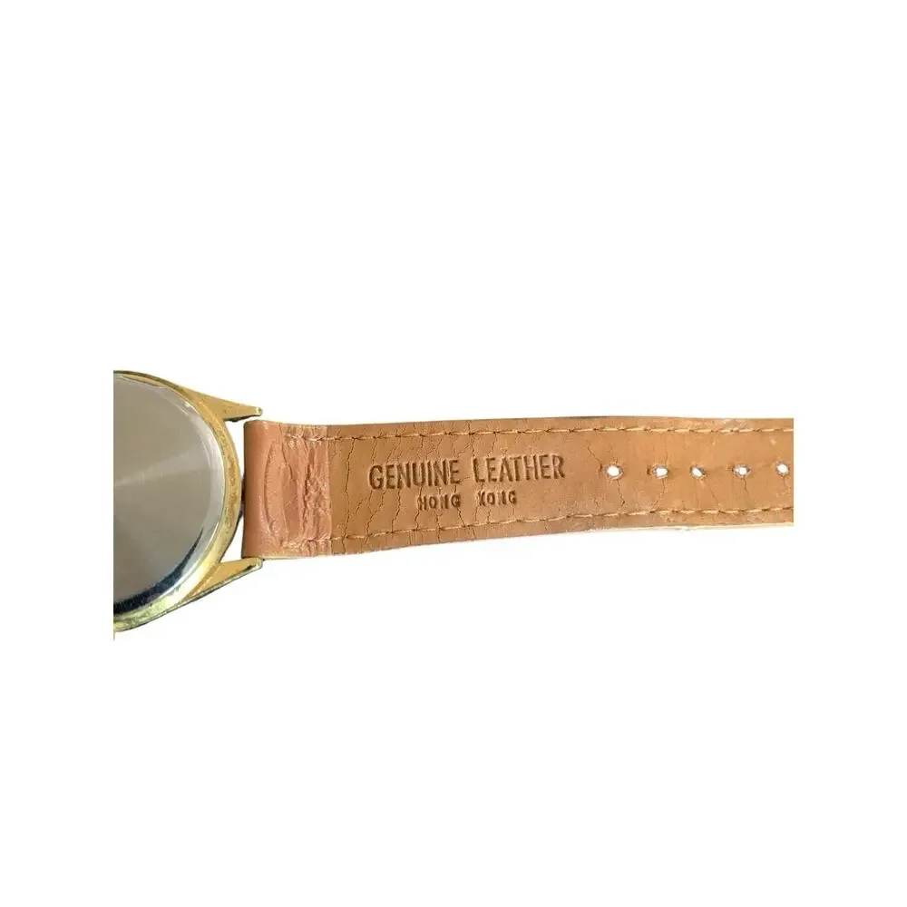 Vintage 1998 World Changers Southern Baptist Youth Mission Watch Tan Leather‎